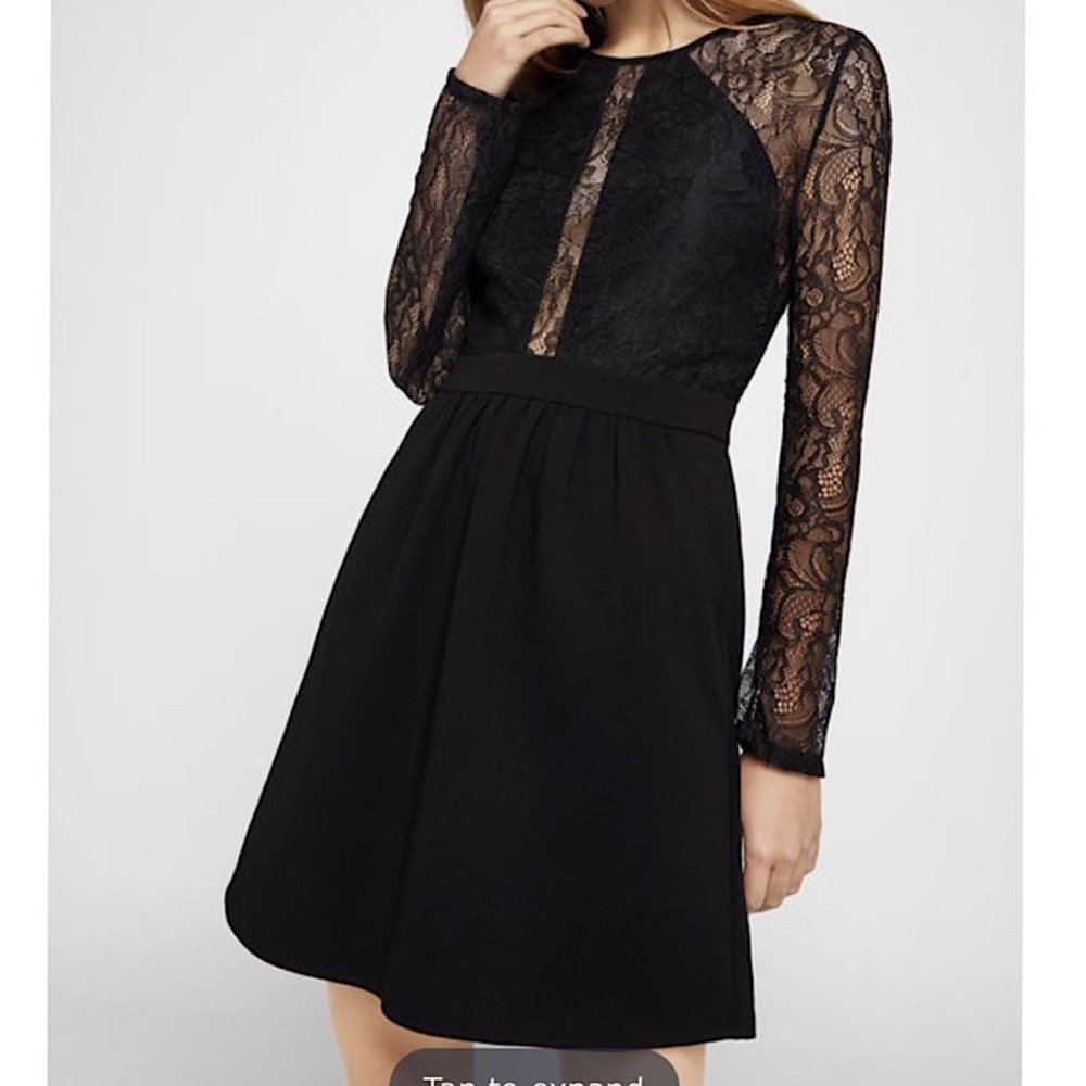 NWT little black dress with lace / LBD